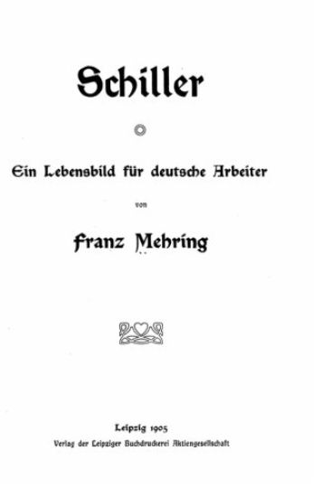 Schiller, ein Lebensbild für deutsche Arbeiter