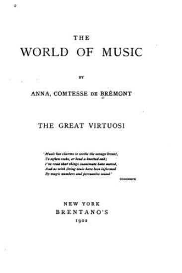 The World of Music, The Great Virtuosi