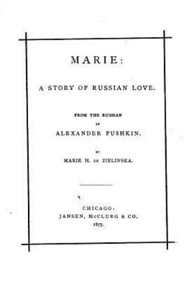 Marie, a story of Russian love