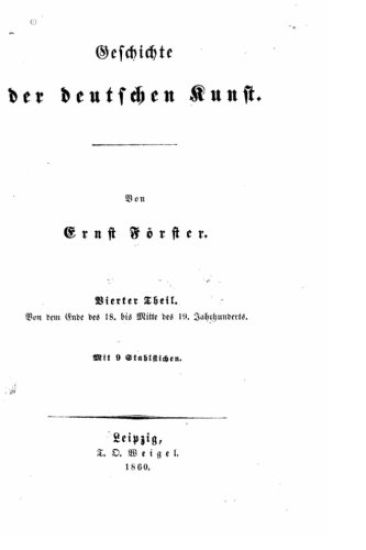 Geschichte der deutschen Kunst