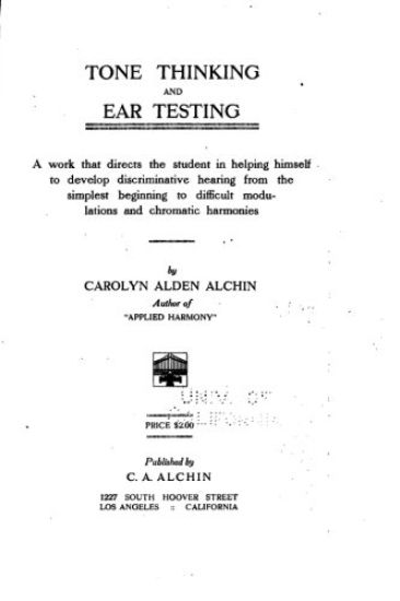 Tone Thinking and Ear Testing