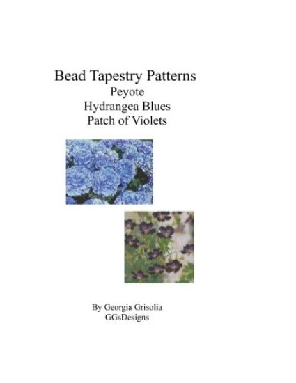 Bead Tapestry Patterns Peyote Hydrangea Blues Patch of Violets