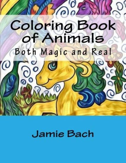 Coloring Book of Animals: Both Magic and Real