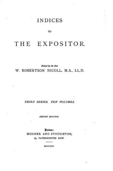 Indices to The Expositor