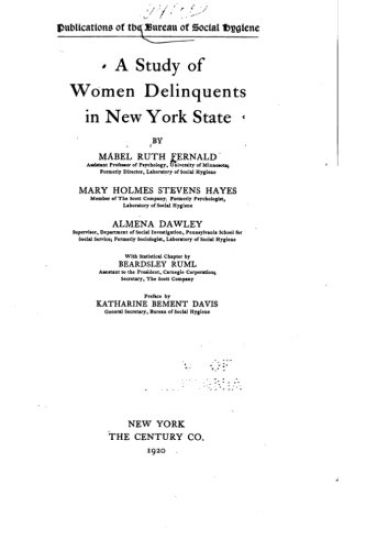 A Study of Women Delinquents in New York State
