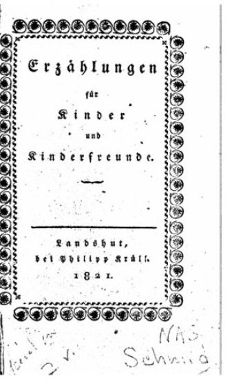 Erzählungen fur Kinder und Kinderfreunde