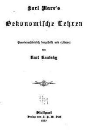 Karl Marx's Oekonomische Lehren