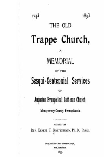 The Old Trappe Church