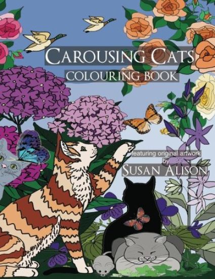 Carousing Cats - A cat lover's colouring book