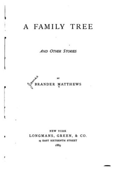 A Family Tree, and Other Stories