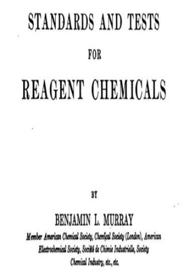 Standards and Tests for Reagent Chemicals