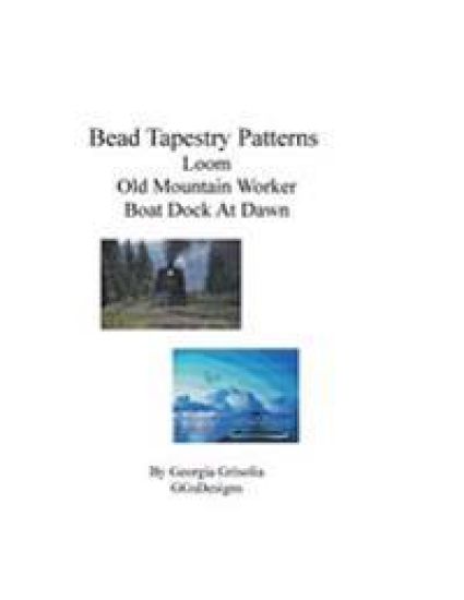 Bead Tapestry Patterns Loom Old Mountain Worker Boat Dock At Dawn