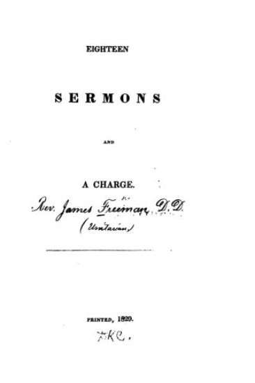 Eighteen Sermons and a Charge