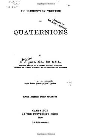 An Elementary Treatise on Quaternions