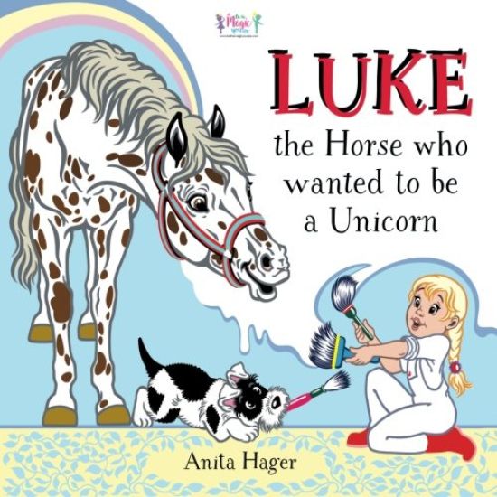 Luke the horse who wanted to be a unicorn