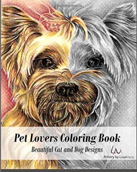 Pet Lovers Coloring Book: Beautiful Grayscale Cat and Dog Designs for Coloring
