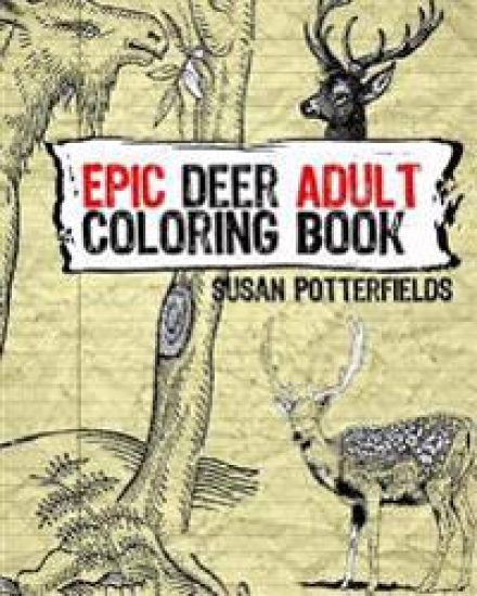 Epic Deer Adult Coloring Book