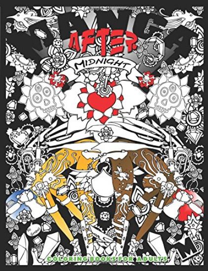 Manga after Midnight: Mild nude Manga Styled Girls and Zen styled patterns to color.