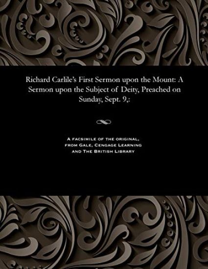 Richard Carlile's First Sermon Upon the Mount