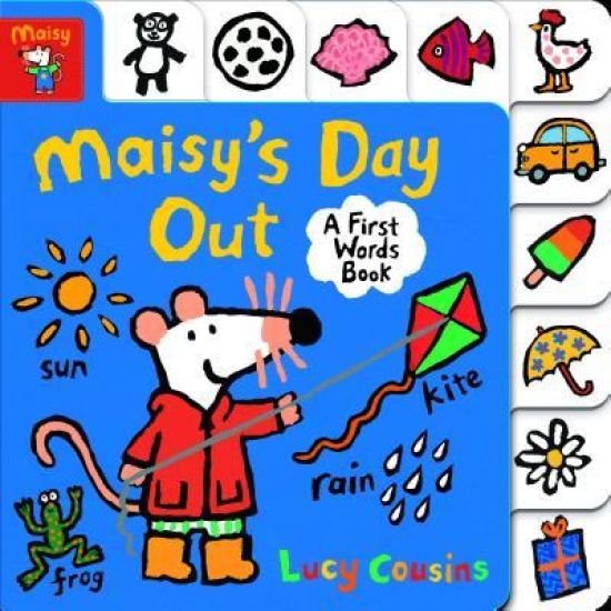 Maisy's Day Out: A First Words Book: (A Maisy the Mouse Tabbed Board Book about Weather and the Outdoors for Toddlers and Kids Ages 1-3)