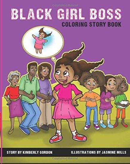 Black Girl Boss: Coloring Story Book