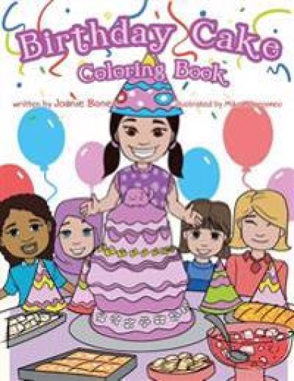 Birthday Cake Coloring Book