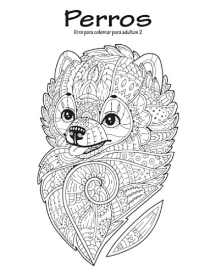 Perros libro para colorear para adultos 2