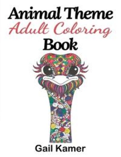 Animal Theme Adult Coloring Book