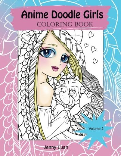 Anime Doodle Girls: Coloring Book