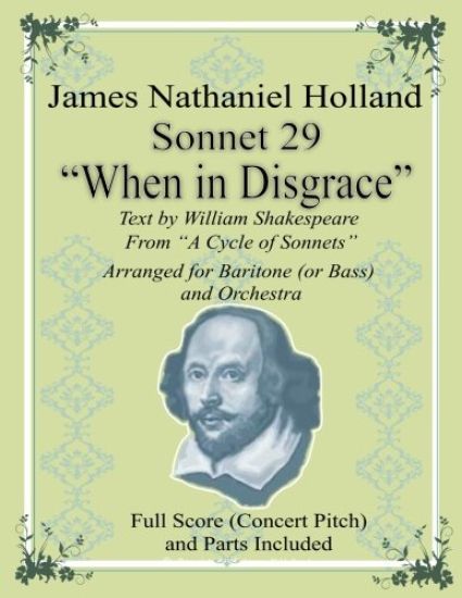 Sonnet 29 "When in Disgrace": Arranged for Baritone (or Bass) and Orchestra