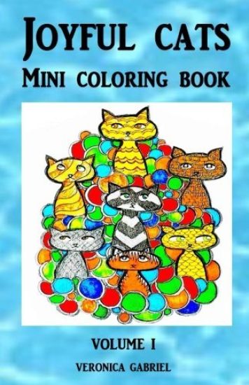 Joyful Cats Mini Coloring Book: Volume I