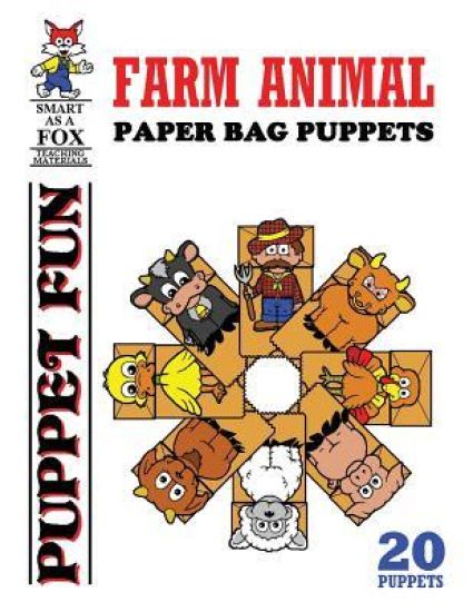 Farm Animal Paper Bag Puppets