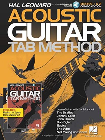 Hal Leonard Acoustic Guitar Tab Method - Combo Edition: Books 1 & 2 with Online Audio, Plus Bonus Material