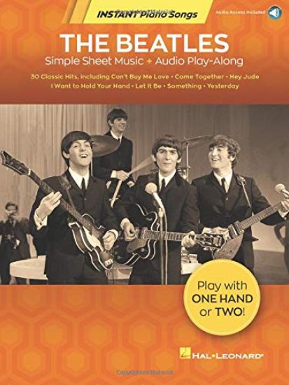 The Beatles - Instant Piano Songs Simple Sheet Music + Audio Play-Along Book/Online Audio