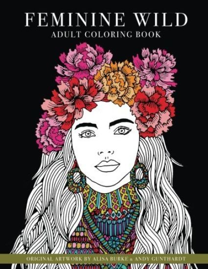 Feminine Wild: adult coloring book