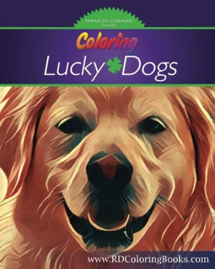 Coloring Lucky Dogs: Adult Coloring Book