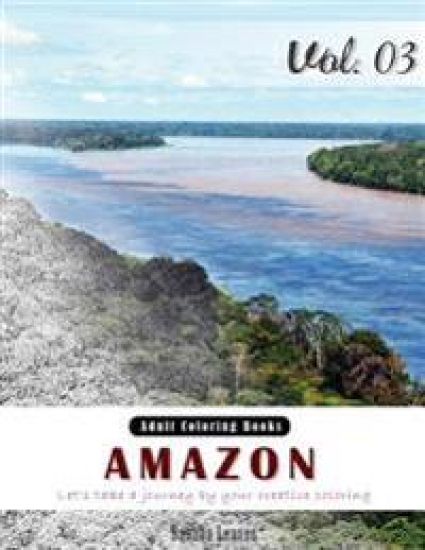 Amazon: Mystery Jungle Grey Scale Photo Adult Coloring Book, Mind Relaxation Stress Relief Coloring Book Vol3.: Series of colo
