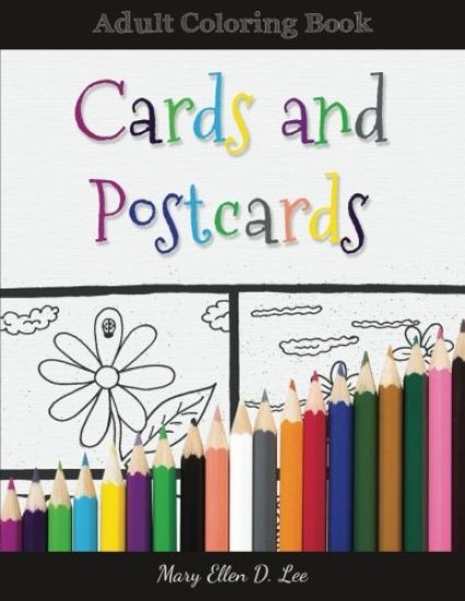 Cards And Postcards: Adult Coloring Book