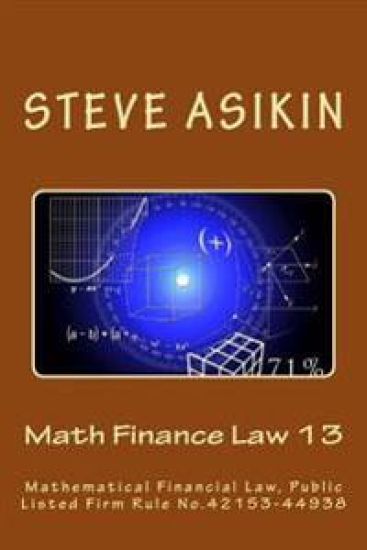 Math Finance Law 13: Mathematical Financial Law, Public Listed Firm Rule No.42153-44938