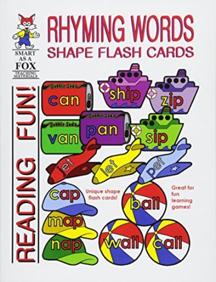 Rhyming Words Shape Flash Cards