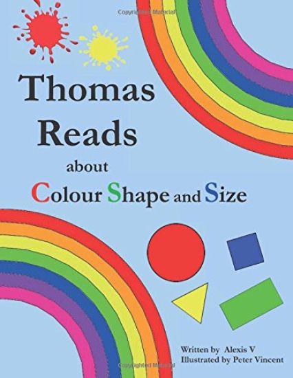 Thomas Reads about Colour Shape and Size