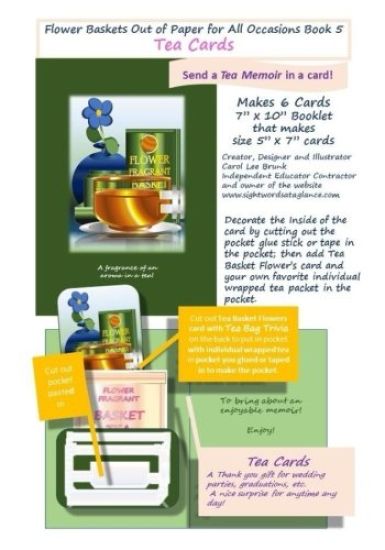 Flower Baskets Out of Paper for All Occasions Book 5 Tea Cards: Flower Baskets Out of Paper for All Occasions Book 5 Tea Cards