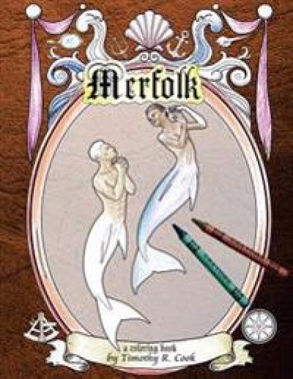 Merfolk: a coloring book