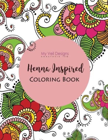Henna Inspired Art and Coloring Book: Do it yourself