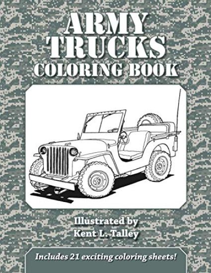 Army Trucks Coloring Book