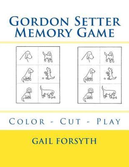 Gordon Setter Memory Game: Color - Cut - Play