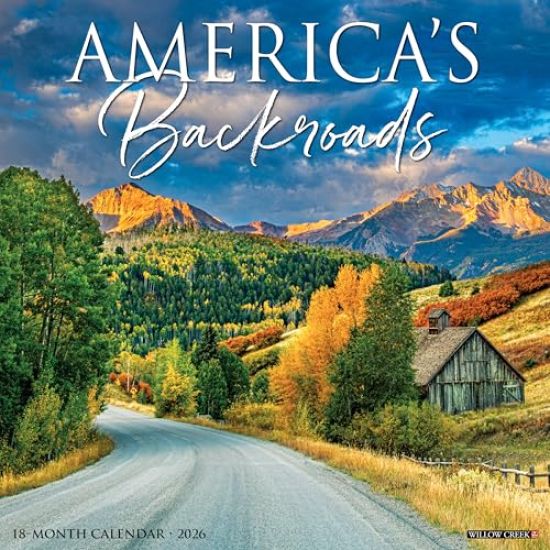 America's Backroads 2026 12 X 12 Wall Calendar