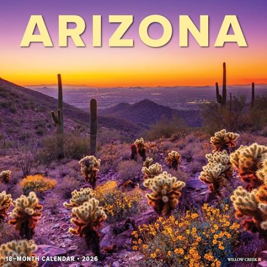 Arizona 2026 Wall Calendar