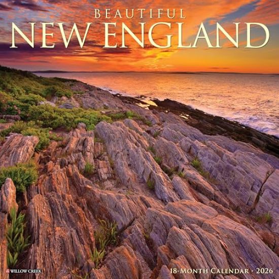 Beautiful New England 2026 12 X 12 Wall Calendar
