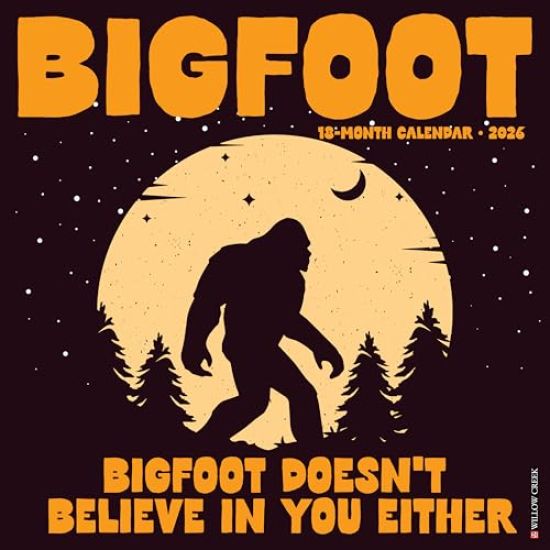 Bigfoot 2026 Wall Calendar